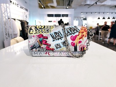 Mini Sac étui Graffiti MINIPA' - Multicolore En écopelle Pour Femme