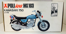 POLITOYS MS 103 moto Kavasaki 750 vintage toys 1972  1:15 Polistil