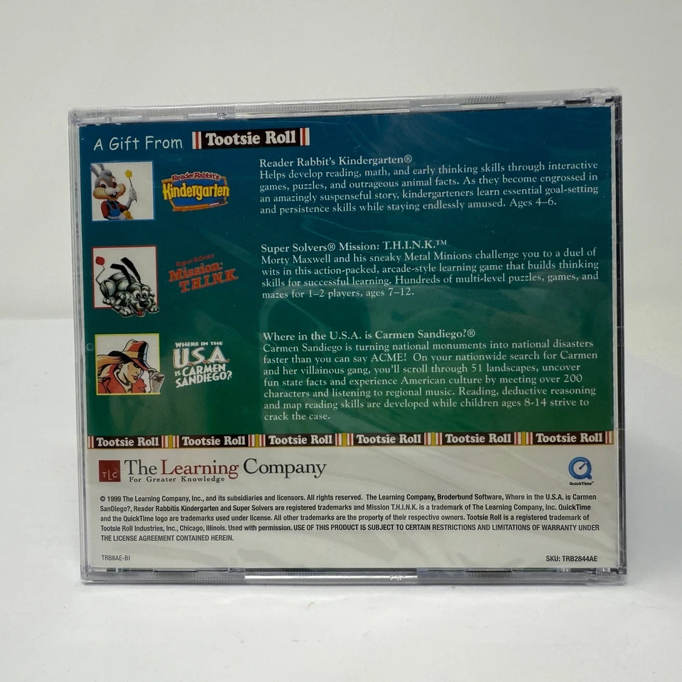 Family Learning Fun Pack Tootsie Roll Edition CD ROM Educational Games - Image 3 of 3