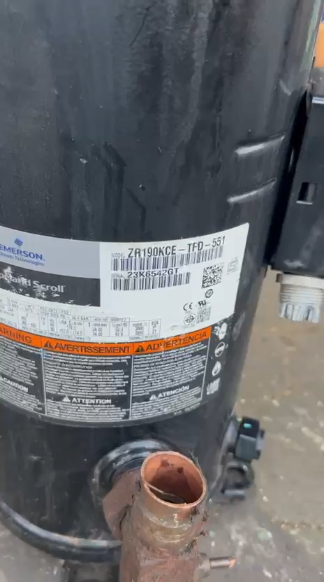 COPELAND SCROLL COMPRESSOR ZR190KCE-TFD-551 | eBay