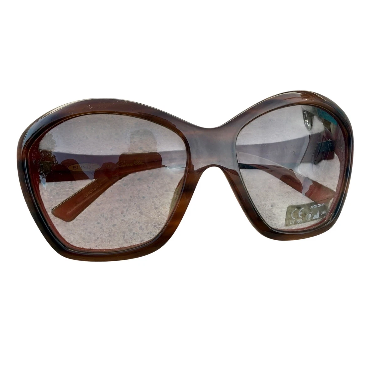 BLINDE by Richard Walker Sunglasses The Shuffler‎ Tortoiseshell Brown Lens Blinde by Richard Walker Sunglasses- Baby 8- Handmade in  main image 2