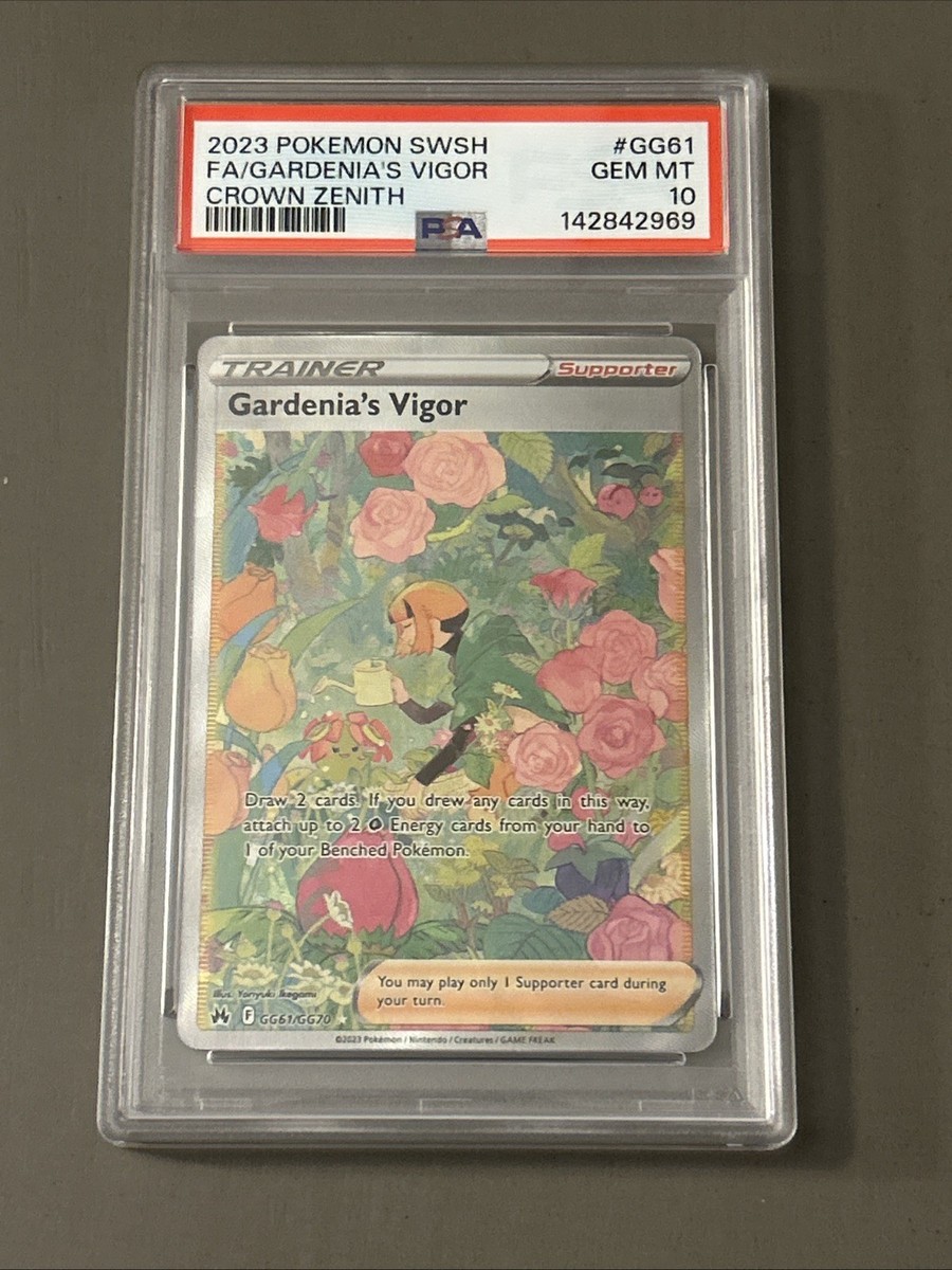 Gardenia's Vigor GG61/GG70 Crown Zenith: Galarian Gallery Holo PSA