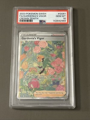 Gardenia's Vigor GG61/GG70 Crown Zenith: Galarian Gallery Holo PSA