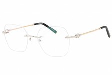 CHARRIOL PC71069 C02 Eyeglasses Shiny Silver Gold Black Frame 54mm