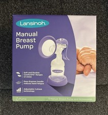 Lansinoh 50520 Manual Breast Pump and Accessories New In Box
