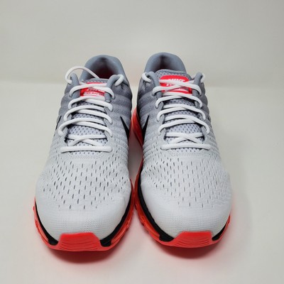 Nike Air Max 2017 Wolf Grey Hot Punch Red Black Cool 849559-106