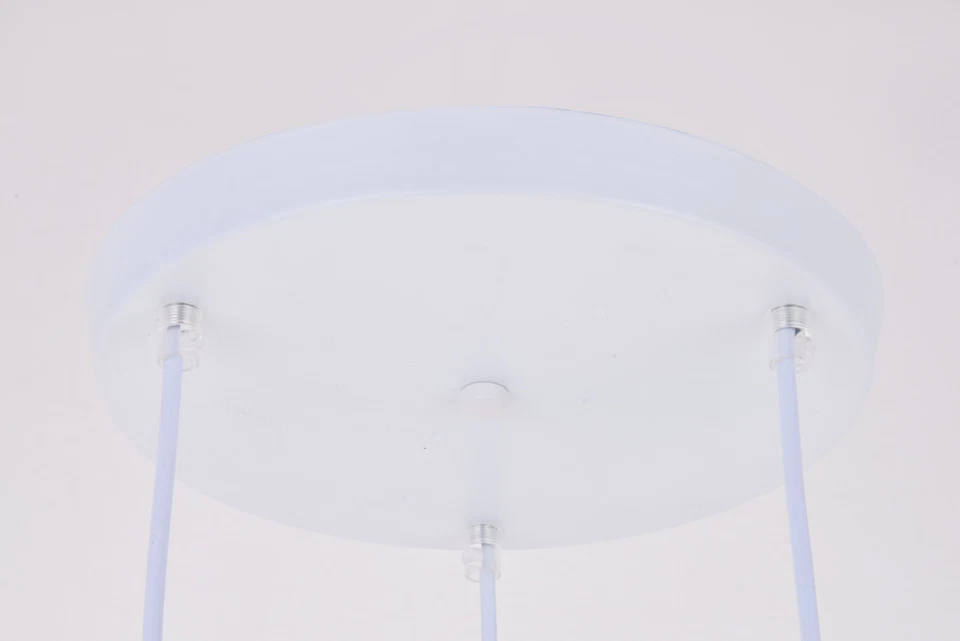 Elegant Lighting LDPD2000 Nora 3 Light 15"W Multi Light Pendant - Black - Image 2 of 4