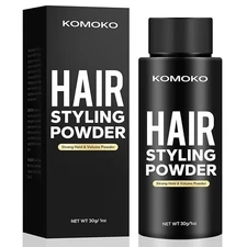 Komoko Hair Styling Powder for Men- Instant Volumizing , Matte Finish 1 oz