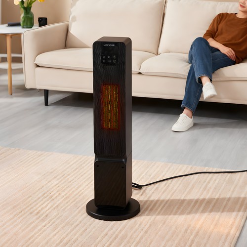 2000W Electric Heater PTC Tower Smart Thermostat Fan Heater with Timer Remote
