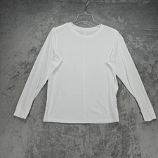 Lululemon Athletica Women's Sz XL All Yours Long Sleeve Shirt in White