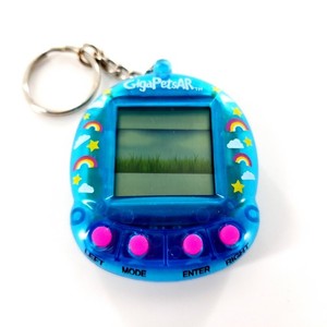 Giga Pets AR Blue Rainbow Unicorn Virtual Animal Pet 2018 DEAD PIXEL LINE Tested