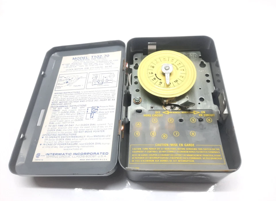 INTERMATIC T102-70 SPST 24 HOUR DIAL TIME SWITCH - Image 3 of 4