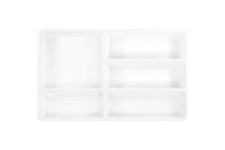 IKEA "STÖDJA" Besteckkasten weiß in 31 x 50 cm aus Kunststoff