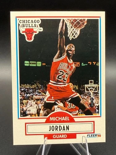 Michael Jordan 1990-91 Fleer Basketball Card #26 Chicago Bulls - 766