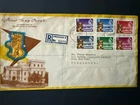 1 Jun 1959 Singapore Cacheted Registered Independence FDC with full set of 6