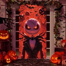 Halloween Door Decorations,Halloween Door Cover Xmas Decorations Scary Classic M