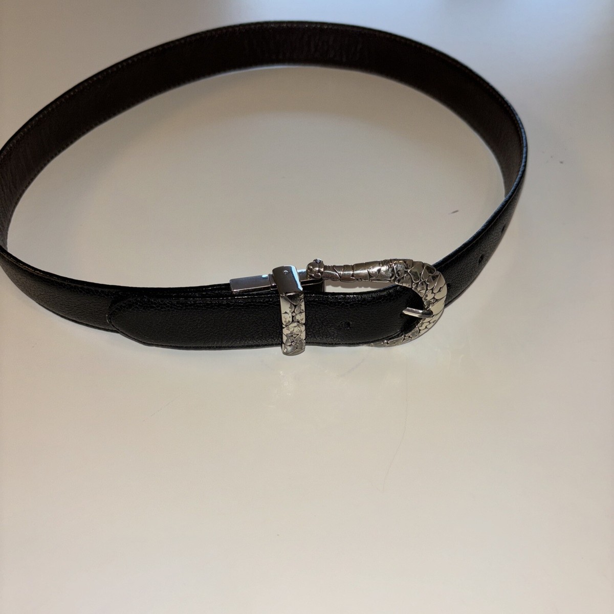 Brighton Belt Womens Medium Leather Black Brown Reversible  display picture 2