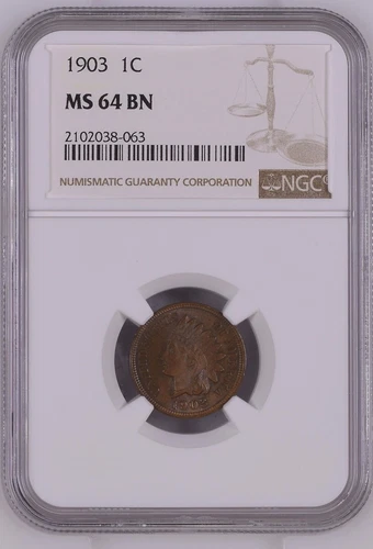 1903 NGC MS64BN Indian cent