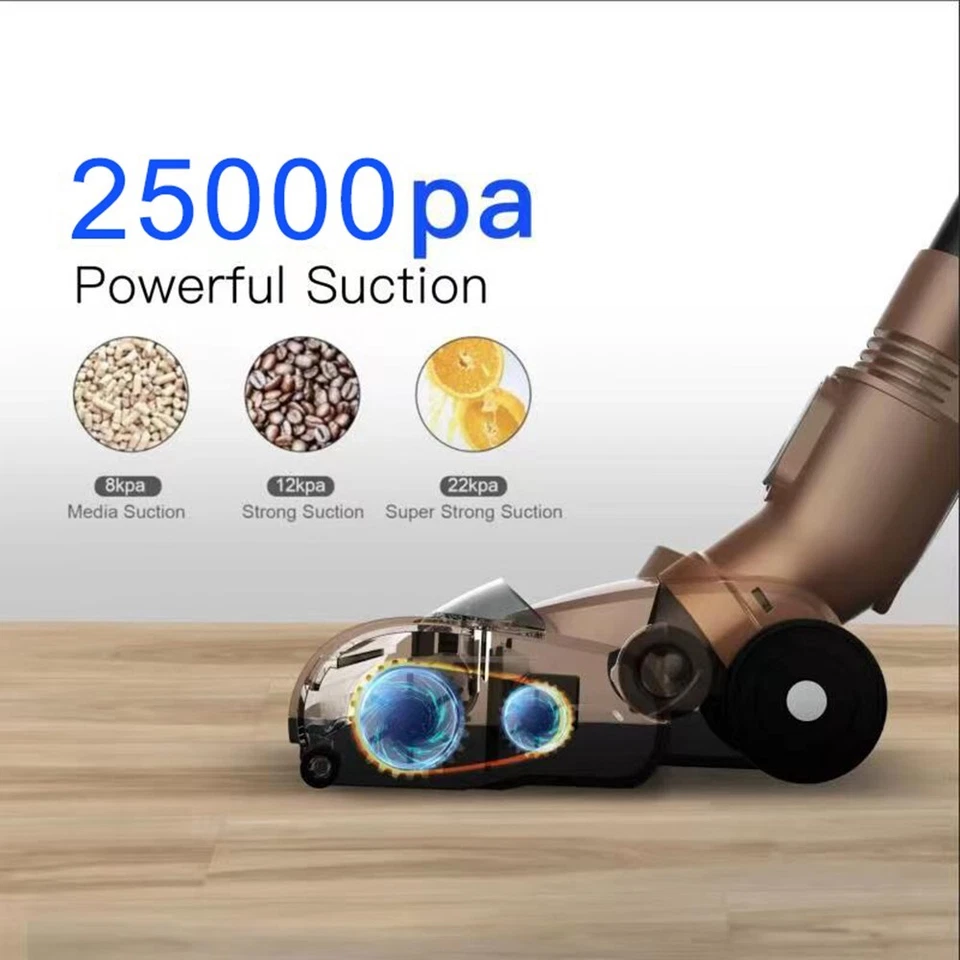 Staubheld ® Akku Staubsauger Dual Brushes 3-in-1,Akku-Austauschbarer, 25000Pa - Bild 3 von 4