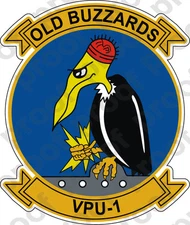 STICKER USN VPU 1 OLD BUZZARDS A