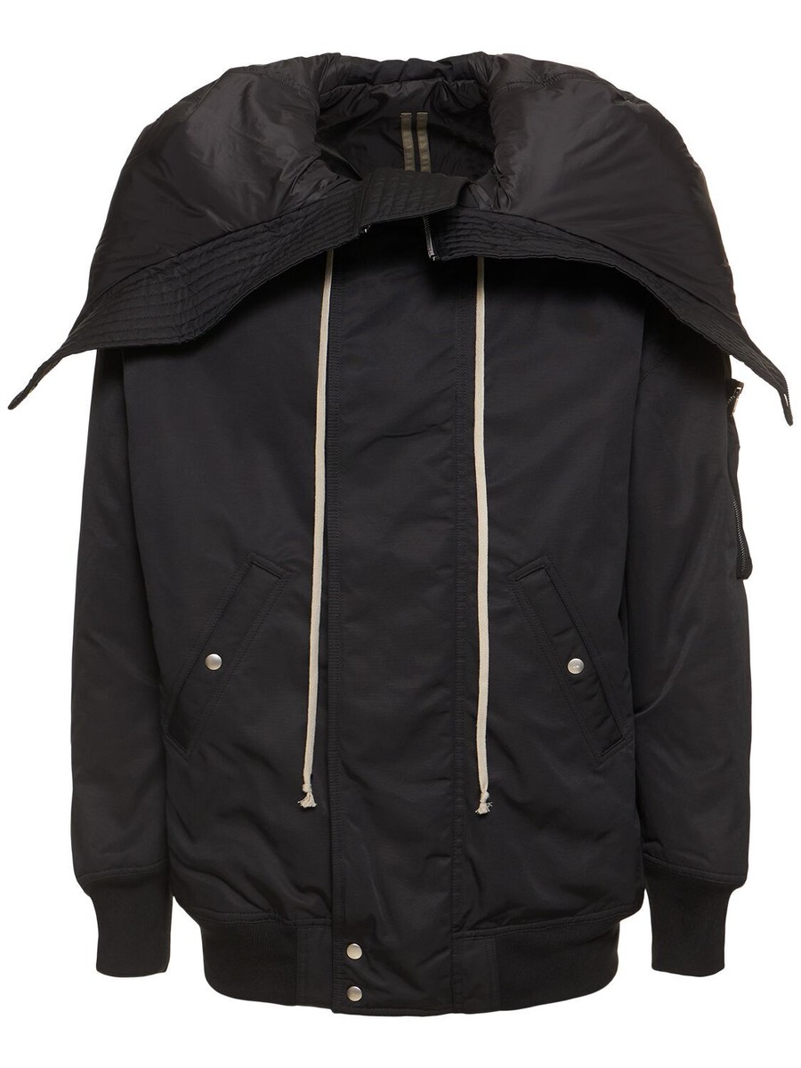 RICK OWENS DRKSHDW Porterville Jumbo Nylon Hooded Jacket New | eBay