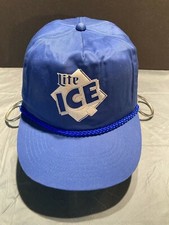 Casquette de baseball réglable San Sun Miller Lite Ice Beer bleue taille unique