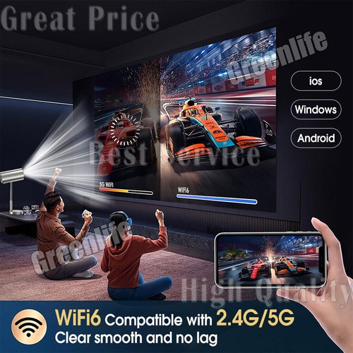Mini Vidéoprojecteur Natif 1080P HD 4K WiFi Bluetooth 3D Surround Home Cinéma - Photo 15/17