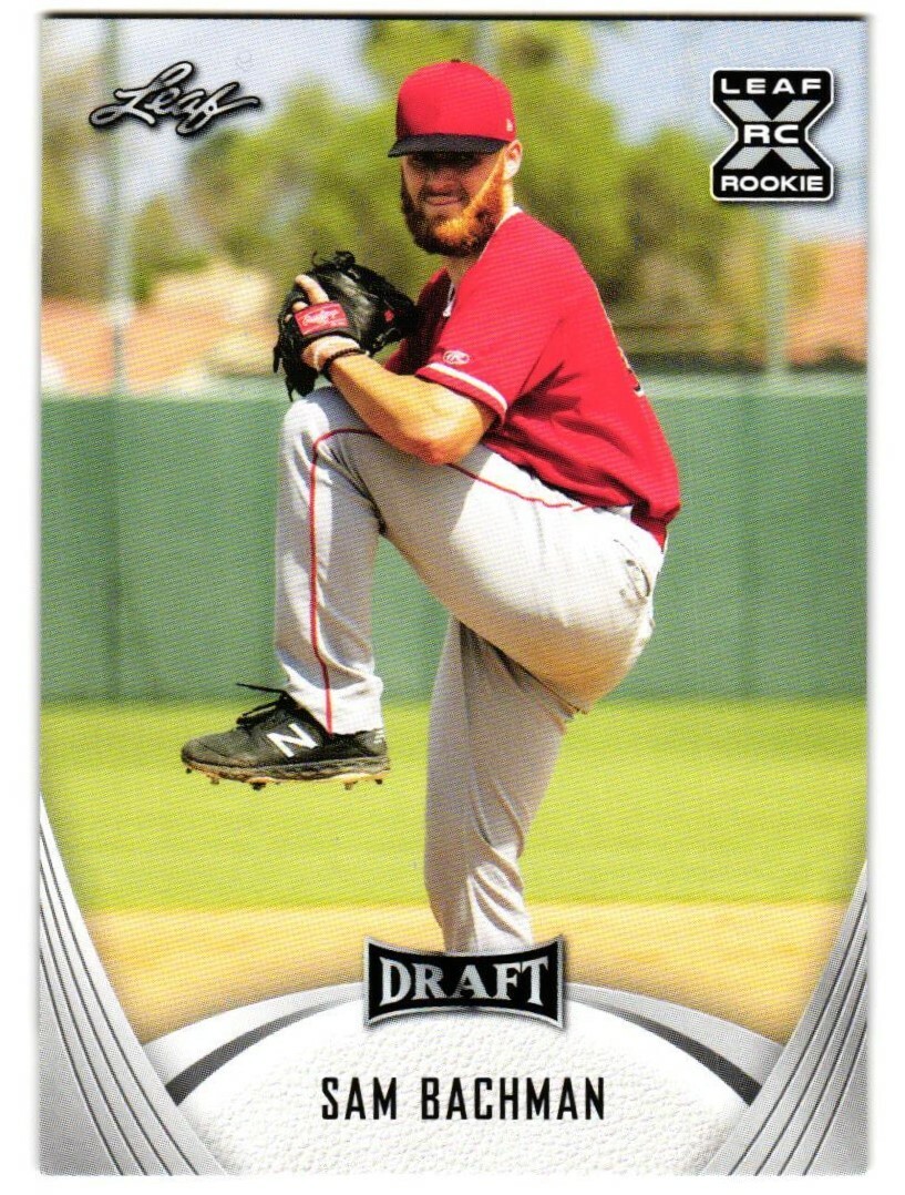2021 Sam Bachman Leaf Draft Rookie - Los Angeles Angels