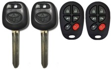 2 New Toyota 44d Chip Key Remote Gq43vt20t 6 Button Usa Seller A