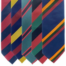 REGIMENTAL TIES MILITARY ARMY - GUARDS, RAMC, RIFLES, YORKSHIRE, DUKE OF LANCS