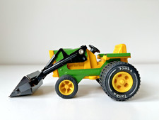Tonka Traktor mit Frontlader Blech/Plastik Ca. 15 cm Farbe: Grün/Gelb #581
