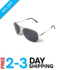 Classic Military Style Polarized Aviators - Scratch-Resistant  UV400 Protection