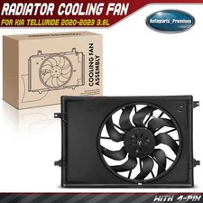 Single Radiator Cooling Fan Assembly w/ Brushless Motor for Kia Telluride 20-25