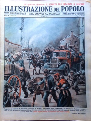 Illustration of the People April 10, 1949 Basiasco Cyliakus Oscar Amedei Lorenzi