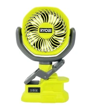 New RYOBI PCF02 18-Volt Cordless 4 in. Clamp Fan