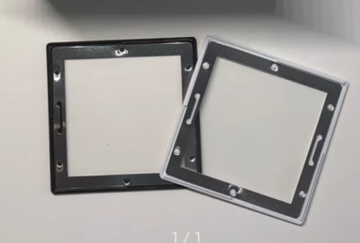 1set 1PCS Black + 1PCS White Anti-Newton ring glass slide frame 6X6