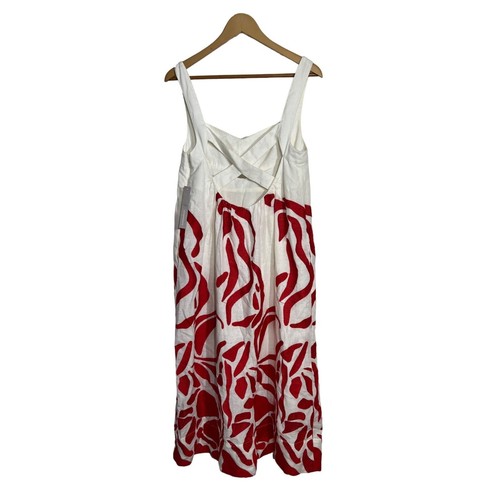 Anthropologie Front Cutout Tropical Senorita Maxi Dress Size Medium Petite - Picture 7 of 7