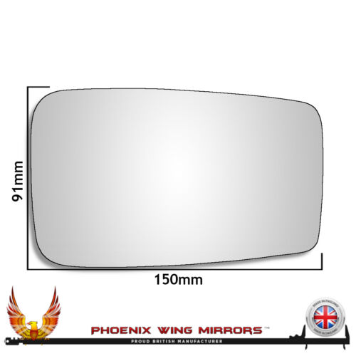 Left Hand Passenger Side Ford Escort Mk2 Convex Wing Door Mirror Glass Uk Made - Picture 1 of 3