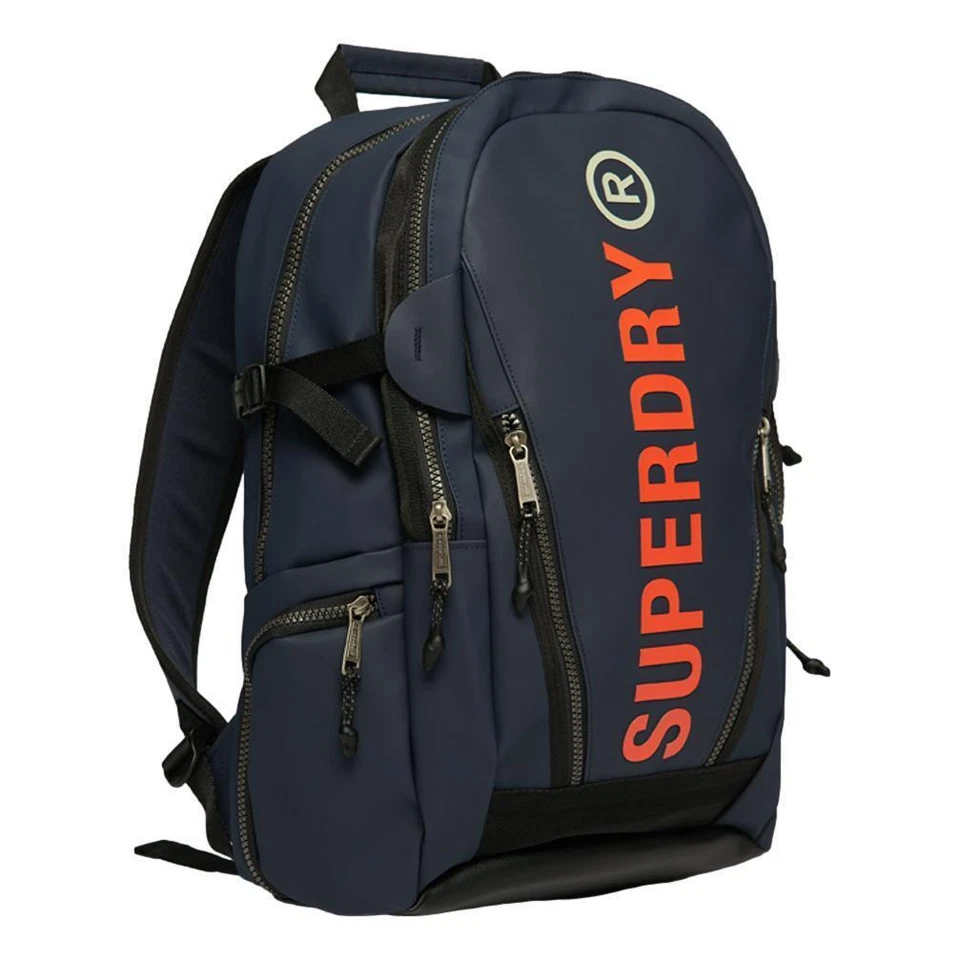 Mochila feminina de lona Superdry - Azul marinho - Imagem 2 de 3