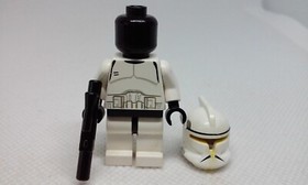 Lego Star Wars Phase I Clone trooper #71631 3/4" Authentic Episode II Minifigure