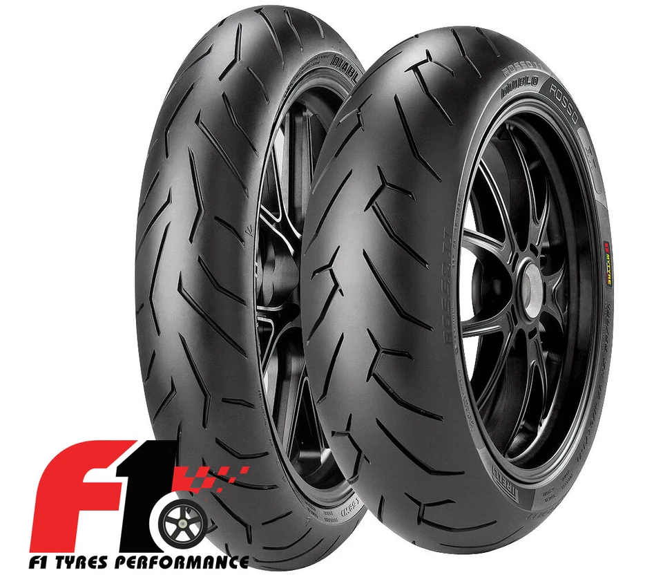 Coppia Gomme Moto Pirelli Diablo Rosso 2 120/70 ZR17 58W + 180/55 ZR17 73W [4]