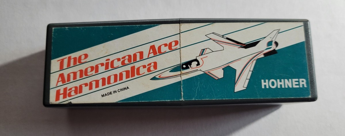 Vintage HOHNER The American Ace Harmonica Key of C With Box