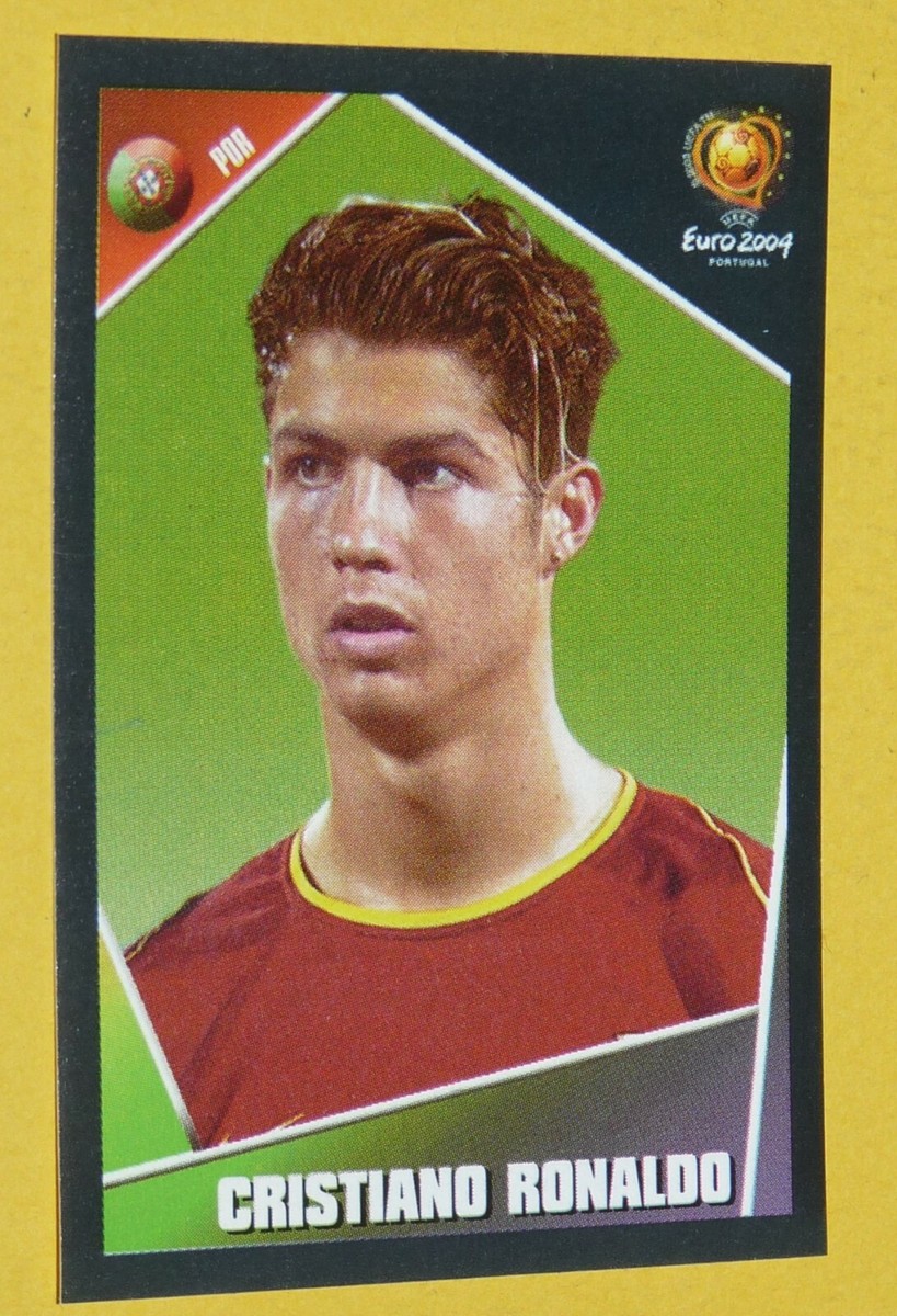 N°23 CRISTIANO RONALDO CR7 ROOKIE PANINI FOOTBALL UEFA EURO 2004