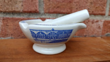 COLLECTIBLE  NICE GRAPHICS MORTAR & PESTLE SHARP & DOHME Porcelain DRUG STORE