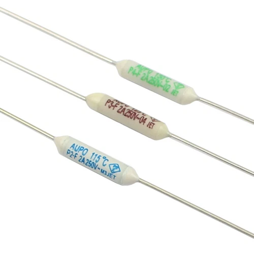 5Pcs Aupo Thermal Fuse Axial Links Cutoff 115℃ 125℃ 130℃ 250V 2A P2-F P3-F P4-F