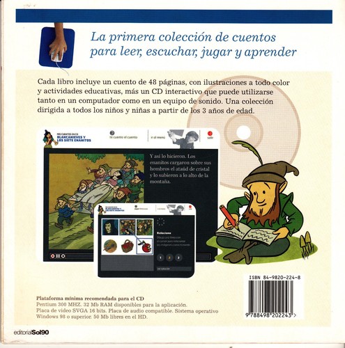 BLANCANIEVES (TAPA BLANDA) + CD CUENTOS INFANTILES 15 - Picture 2 of 3