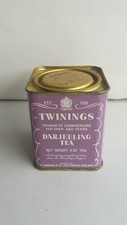 SCATOLA IN LATTA TWININGS DARJEELING TEA VINTAGE CONFEZIONE ORIGINALE