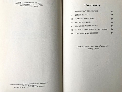 C. DAY LEWIS An Italian Visit 1953 Anglo Irish poetry Jonathan Cape HC DJ VG++ - Picture 9 of 10