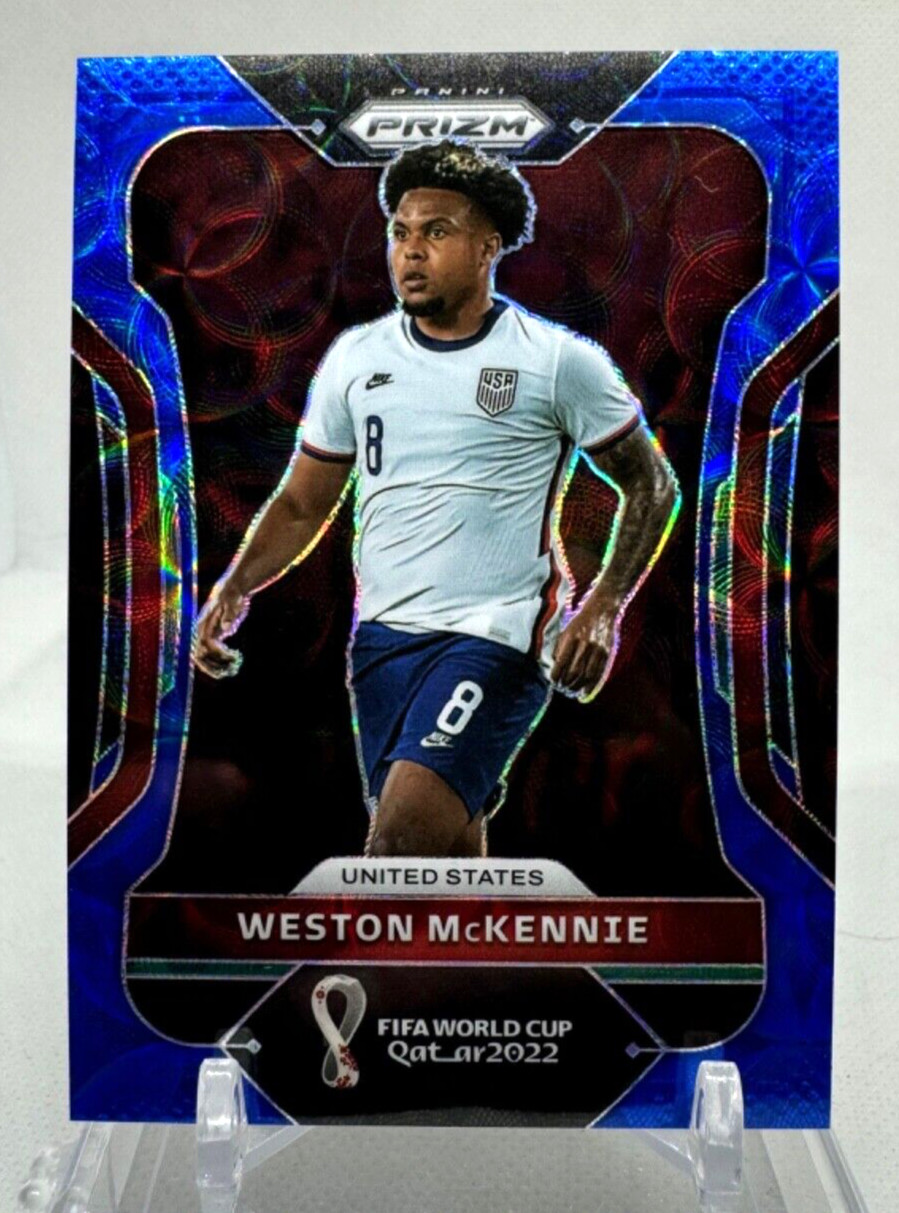 2022 Panini Prizm World Cup WESTON MCKENNIE Choice Blue /135 #209 USMNT