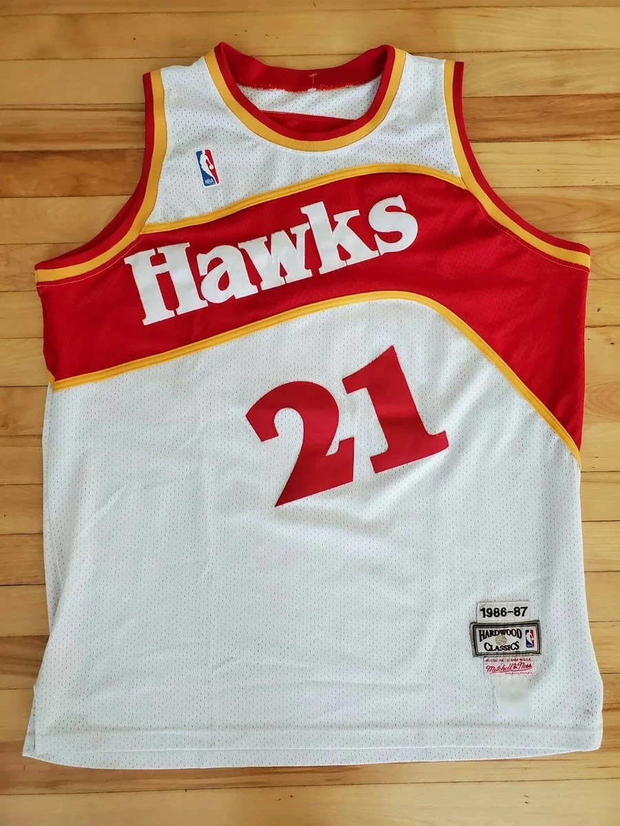 Women's Mitchell & Ness Dominique Wilkins Red Atlanta Hawks Hardwood Classics Swingman Jersey Size: Extra Large